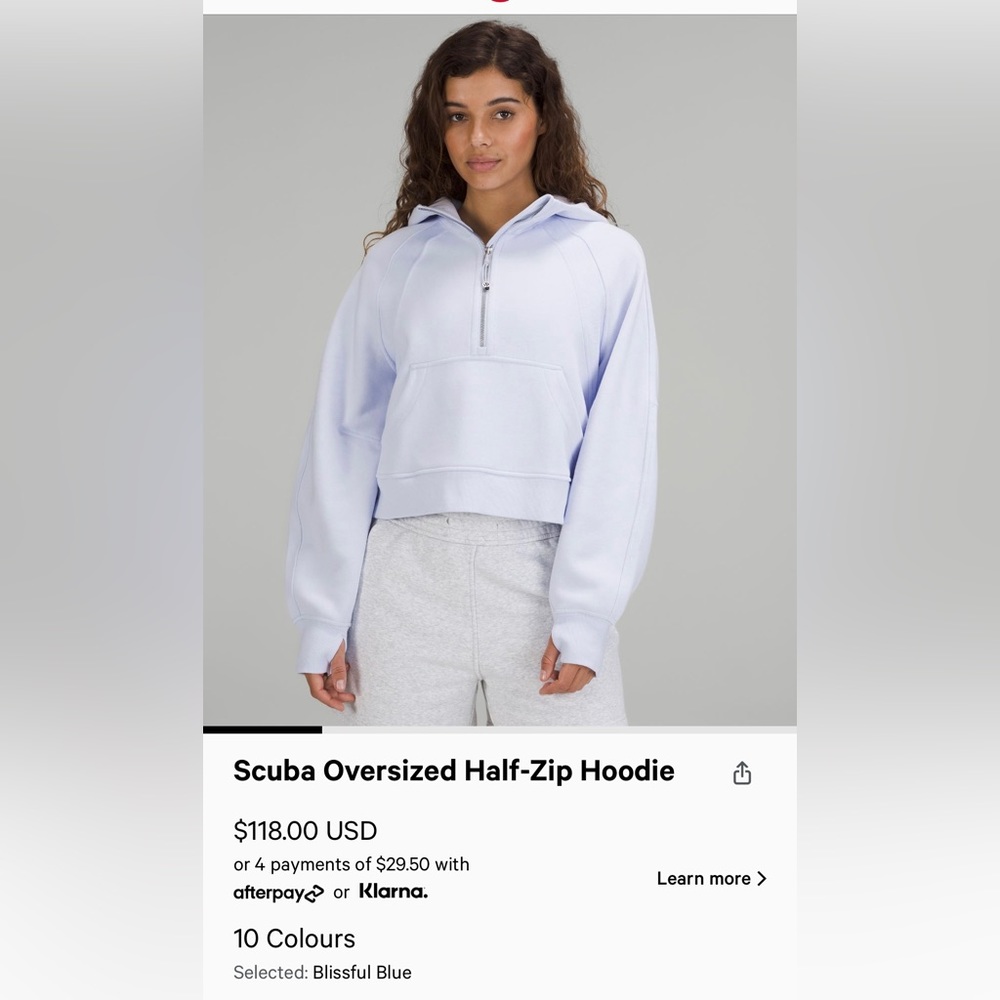 Major ISO! IM LOOKING FOR A BLISSFUL BLUE OVERSIZED SCUBA HOODIE IN XS/S